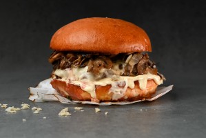 Mushroom Truffle Cheeseburger