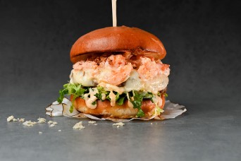 Surf 'n' Turf burger Surf 'n' Turf burger